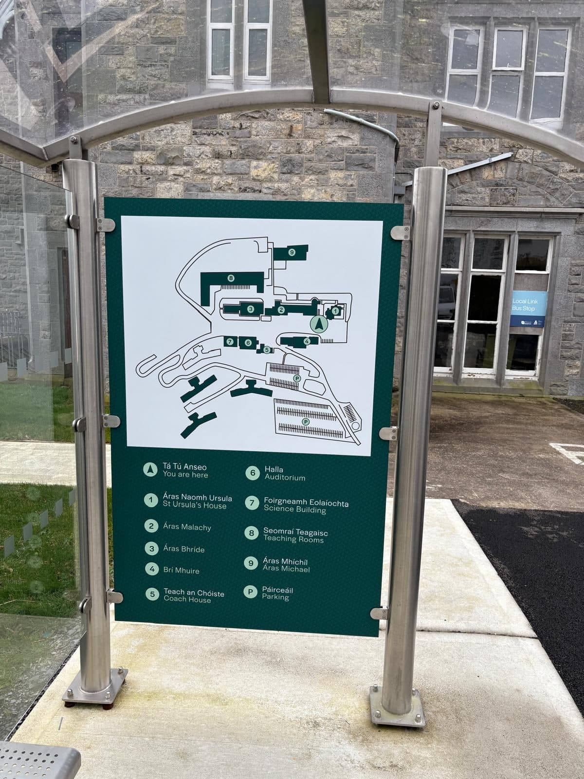 ATU St Angela's, Sligo: wayfinding by Wayfinders