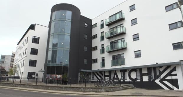 Hatch Student Living, Marsh's Yard: wayfinding by Wayfinders