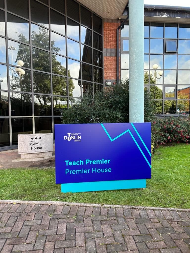 TU Dublin External Signage Programme: wayfinding by Wayfinders