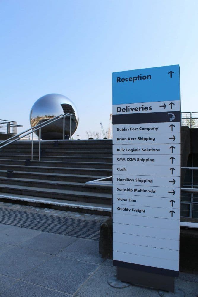 Dublin Port: wayfinding by Wayfinders