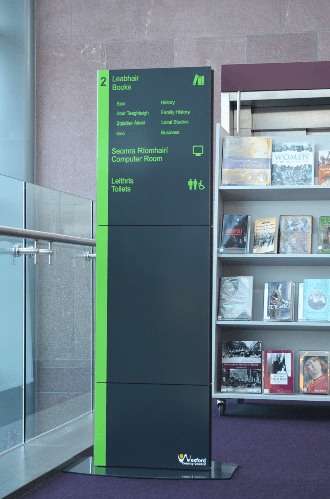 Wexford Library: wayfinding by Wayfinders
