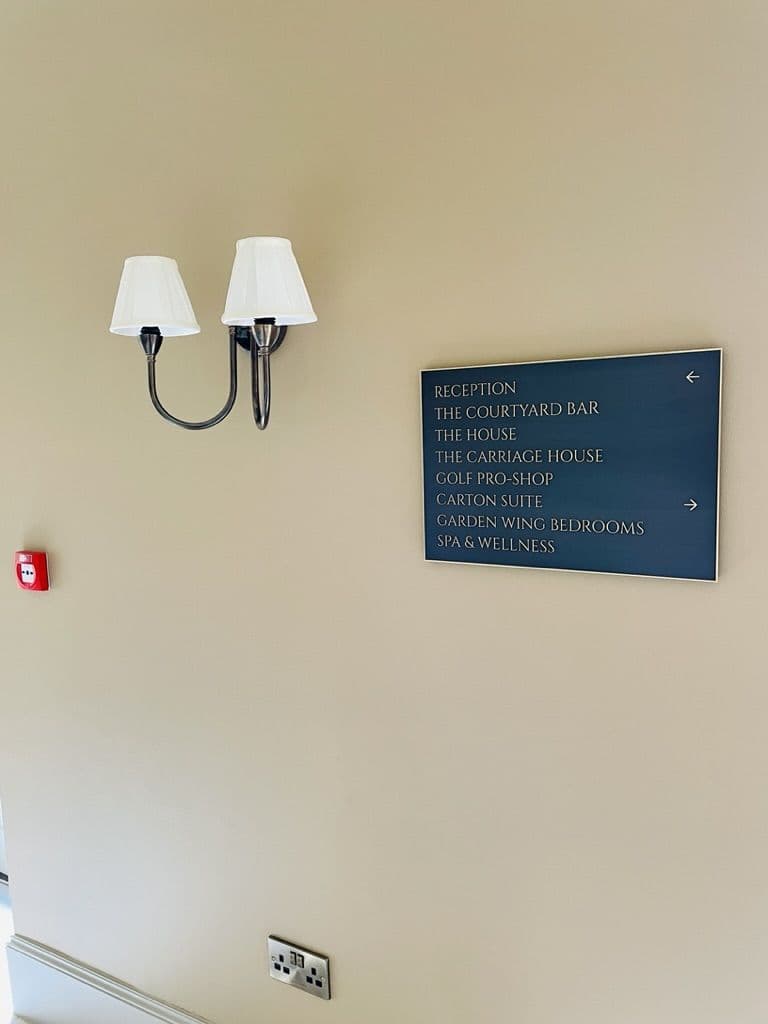 Carton House Hotel: wayfinding by Wayfinders