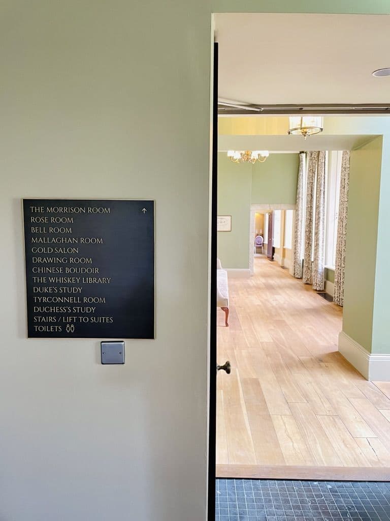 Carton House Hotel: wayfinding by Wayfinders