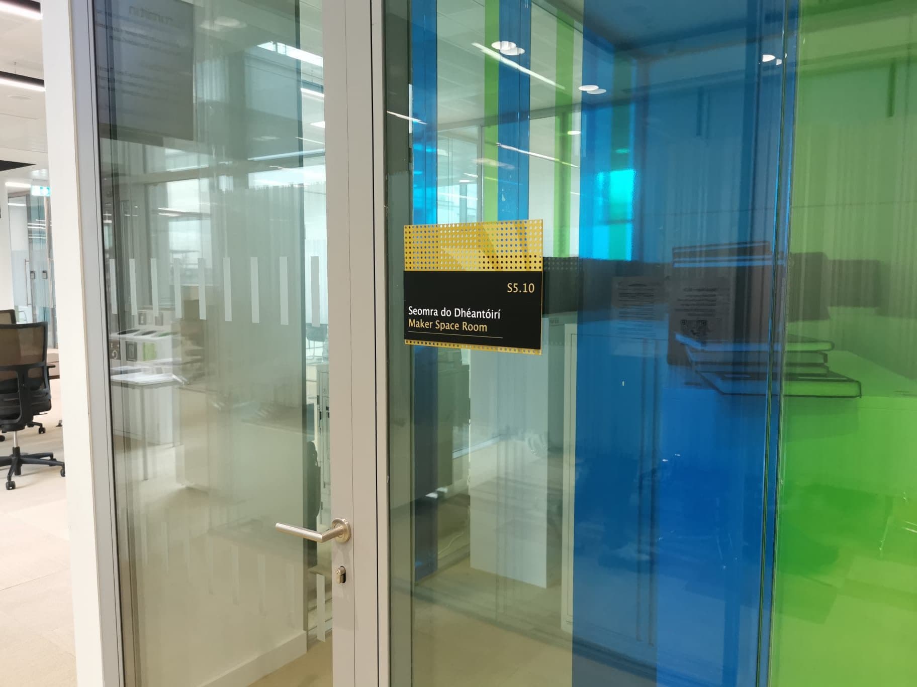 National College of Ireland, Spencer Dock: wayfinding by Wayfinders