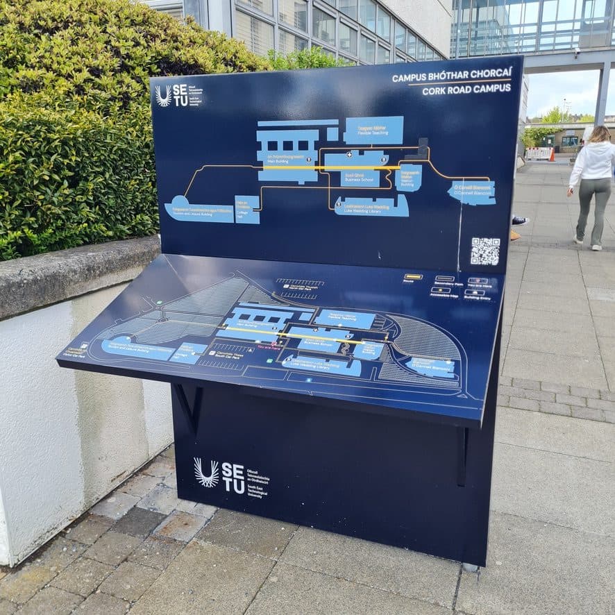 SETU External Branding Programme: wayfinding by Wayfinders